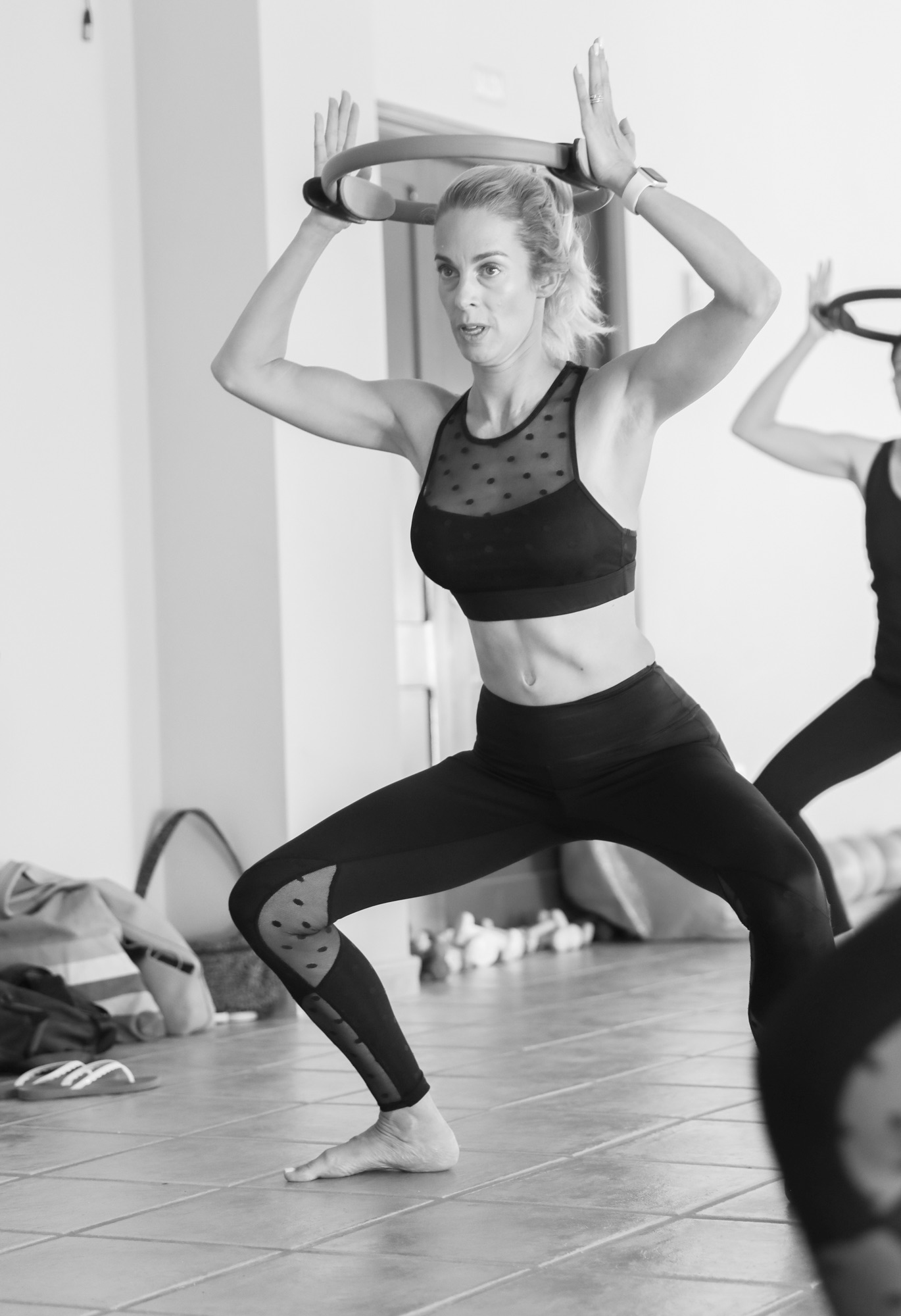 Soft ball used in a Mat Pilates session