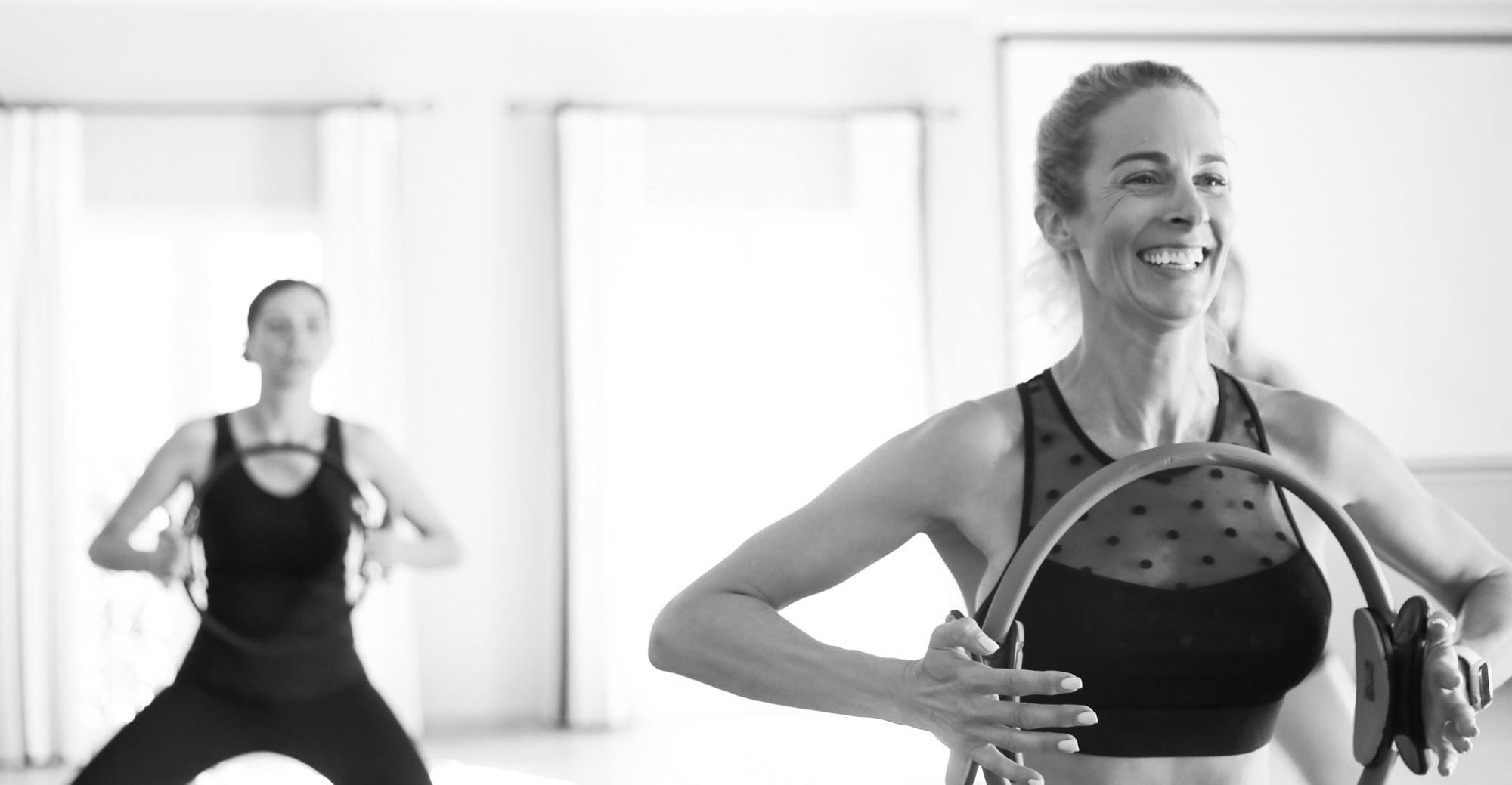 Mat Pilates floor work in a class